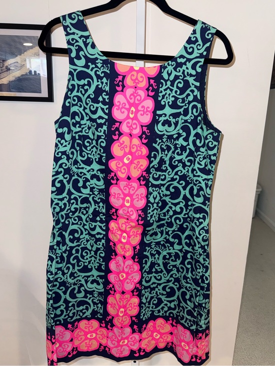 Lilly Pulitzer Dresses & Skirts - Lilly Pulitzer Teal & Pink Printed Shift Dress